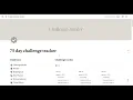 75 Day Challenge Tracker Notion Template Walkthrough Setup Guide