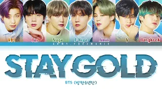 BTS 防弾少年団 Stay Gold LYRICS Color Coded Lyrics Eng Rom Kan 