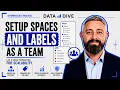 Setup Spaces and Labels as a Team in Data Dive Enterprise Guide