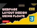 23 Design Simple Webpage Layout using CSS Floats - CSS3