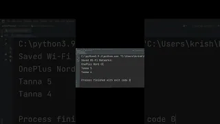 How to Find Your Saved Wi-Fi Networks in Seconds with just 6 Lines of python Code is in description