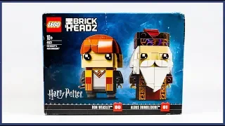 Lego 41621 BrickHeadz Ron Weasley And Albus Dumbledore Speed Build Review