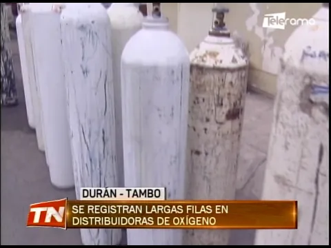 Se registran largas filas en distribuidoras de oxígeno