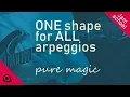 Download Lagu One shape for all guitar arpeggios: Pure Magic!