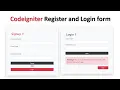 codeigniter 3-4 registration and login codeigniter login and registration with session