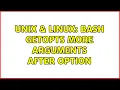 Unix Linux BASH getopts more arguments after option 3 Solutions