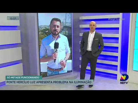 Ponte Hercílio Luz apresenta problema na iluminação