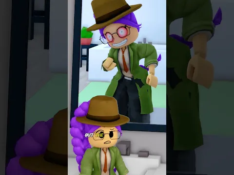 The Girl in the Mirror Smiled at Me… 👻 #shorts #roblox