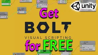Get BOLT Visual Scripting for FREE - and Make your Games in Unity
