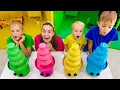Download Lagu Vlad and Niki Four Colors Playhouse Challenge and more funny stories for kids