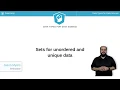 Python Tutorial Sets for unordered and unique data