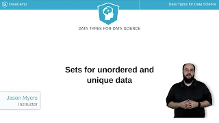 Python Tutorial Sets for unordered and unique data