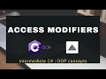 Access Modifiers in C in Hindi Part 5 - Intermediate C OOP Tutorial