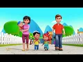 Driving Down The Road | Junior Squad Cartoons | Kindergarten Songs & Nursery Rhymes - Kids Tv