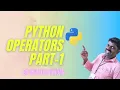 Python operators Arithmetic Relational Unary Assignment Dr Naveen Sundar Python Programming