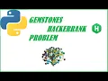 Gemstones Hackerrank Problem Solution English Programming in Python