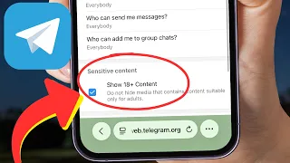 ENABLE Sensitive Content On Telegram IOS Android 2025 