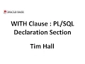 WITH Clause Declaration Section in Oracle Database 12c
