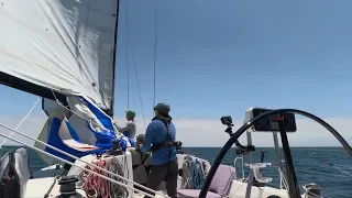 The Controlled Chaos of a Letterbox Drop #ourladydefiant #sailing #yachtracing #spinnaker