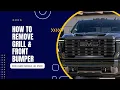 How to remove front bumper grill of your 2024 3500 GMC sierra Denali