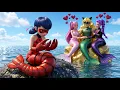 CRAB LADYBUG Is ABANDONED By MERMAID CAT NOIR FREE Cover Rumi Kpop Demon Hunters GOLDEN