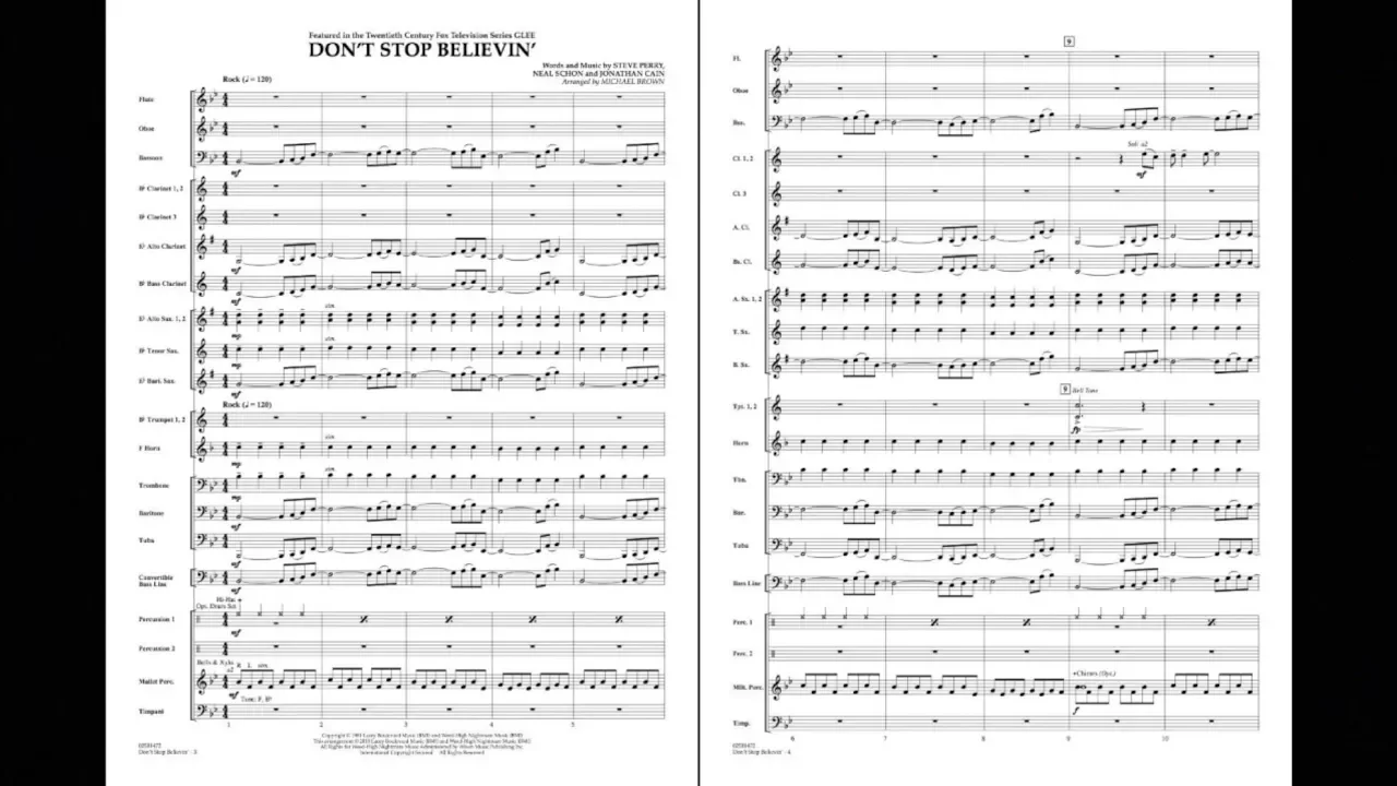 Don't Stop Believin' arranged by Michael Brown