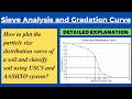 Sieve Analysis and Classification of Soil using Unified Soil Classification USCS and AASHTO system