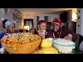 MY BLACK AMERICAN MOM TRIES FUFU FOR THE FIRST TIME NanaabasKitchen EGUSI STEW SOUP AFRICAN FO