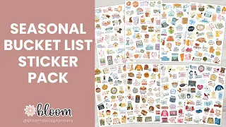 Seasonal Bucket List Sticker Pack - bloom Daily Planners