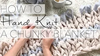 how to hand knit a chunky blanket cheap with simply maggie