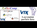 Processing particle data with VTK for Lagrangian particle tracking