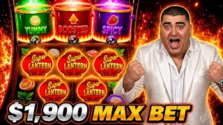 $1,900 Spin SUPER RARE 5 Scatters Bonus On High Limit Slot Machine