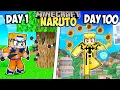 Download Lagu I Survived 100 Days as NARUTO in Minecraft