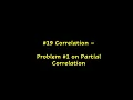 - Problem on Partial Correlation