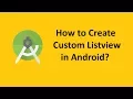 Custom Listview Custom Adapter Android