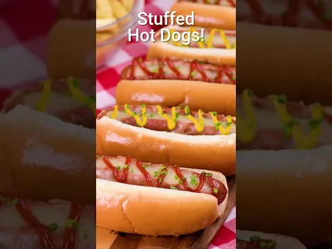 Grilling season calls for stuffed hot dogs 🌭🧀