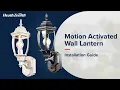 Motion Activated Outdoor Wall Lantern - Installation Guide Heath Zenith