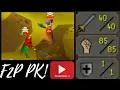 Brutal F2P Pure Str PKing Rune 2h High Hits OSRS PVP CB 57 - Alpthegreat