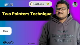 Leetcode 15 3Sum in Telugu Bruteforce Two Pointers Python DSA srkcodes