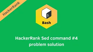 HackerRank Sed command problem solution Linux Shell problems solutions Programmingoneonone