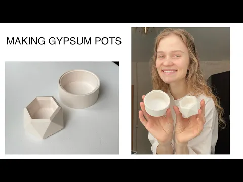 Download MP3 MAKING GYPSUM POTS AT HOME | GYPSUM POTS DIY | HANDMADE POTS FOR PLANTS AND CANDLES