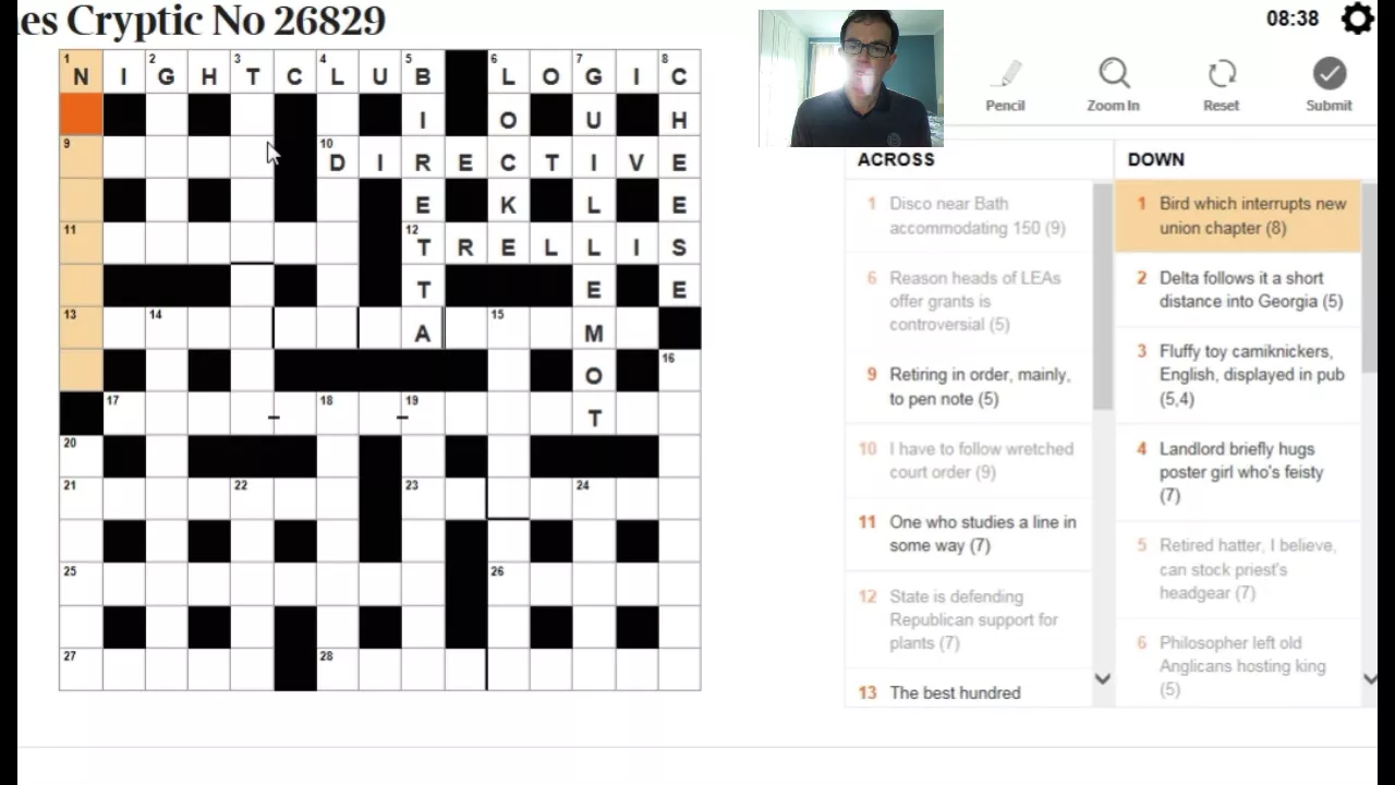 Solving The Times Crossword on 13 September 2017