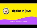 Unit-1 - Applets in Java by Ms SK A Asiya Begum Dept of Computers Science