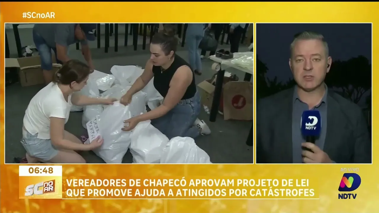 Vereadores de Chapecó aprovam projeto de lei que auxilia vítimas de catástrofes