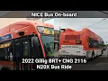 NICE 2022 Gillig BRT CNG 2116 N20X Bus Ride