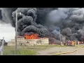 Scenes from large fire on North Street in Jackson