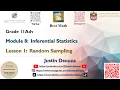 Random Sampling Module 8 Lesson 1