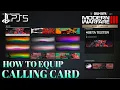 How to Equip Calling Cards MODERN WARFARE 3 Calling Cards How to Equip Calling Card MW3 Calling Card