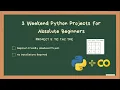 Weekend Python Project for Absolute Beginners Tic Tac Toe Jay Shah
