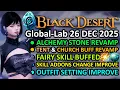 ALCHEMY STONE REVAMP TENT CHURCH BUFF SKILL ADDONS CHANGE BDO Global Lab Update 26 DEC 2025